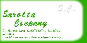 sarolta csepany business card